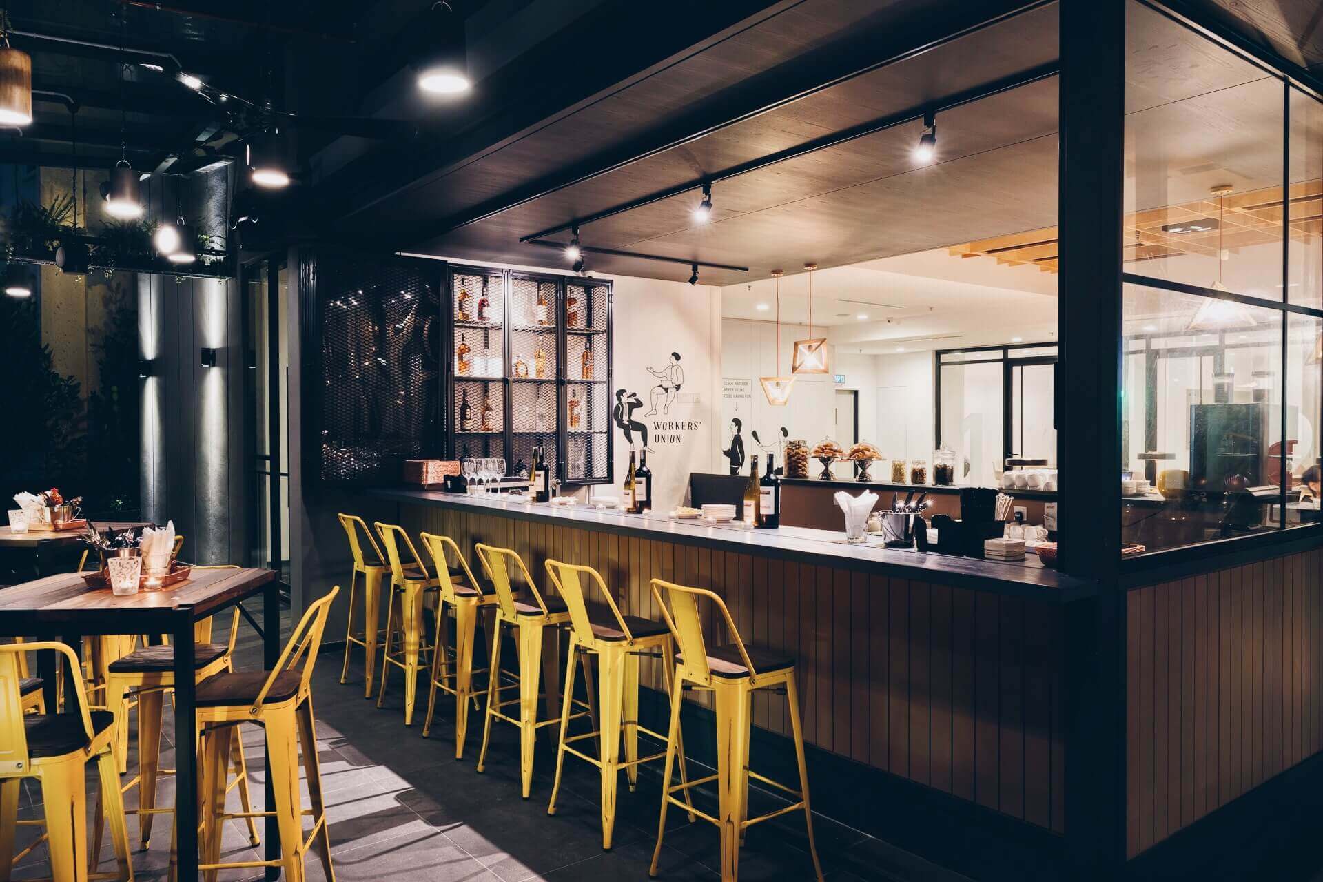 Chic and modern Terrace Bar at KL Journal Hotel