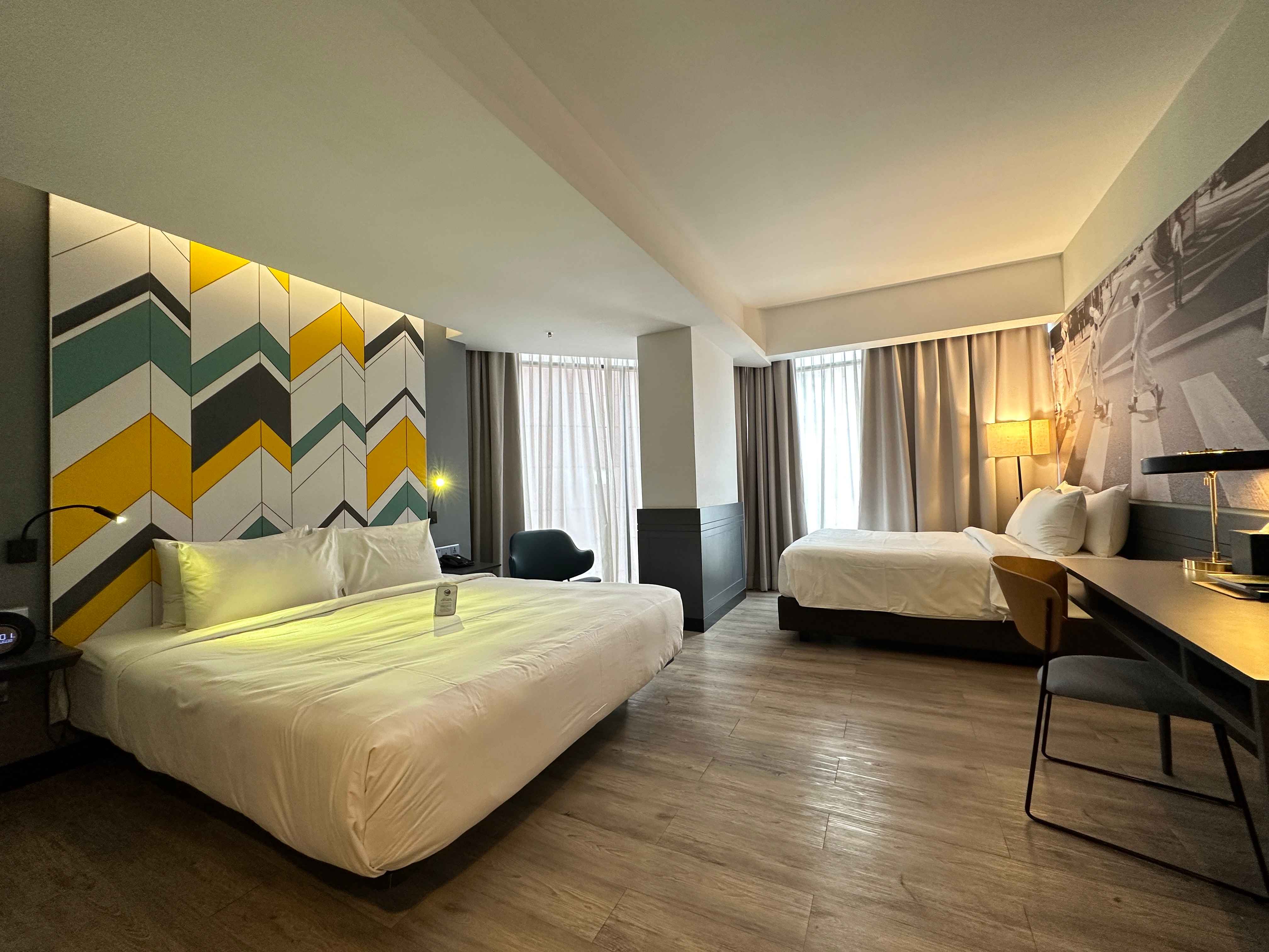Spacious & chic Family Room room with city views at KL Journal Hotel
