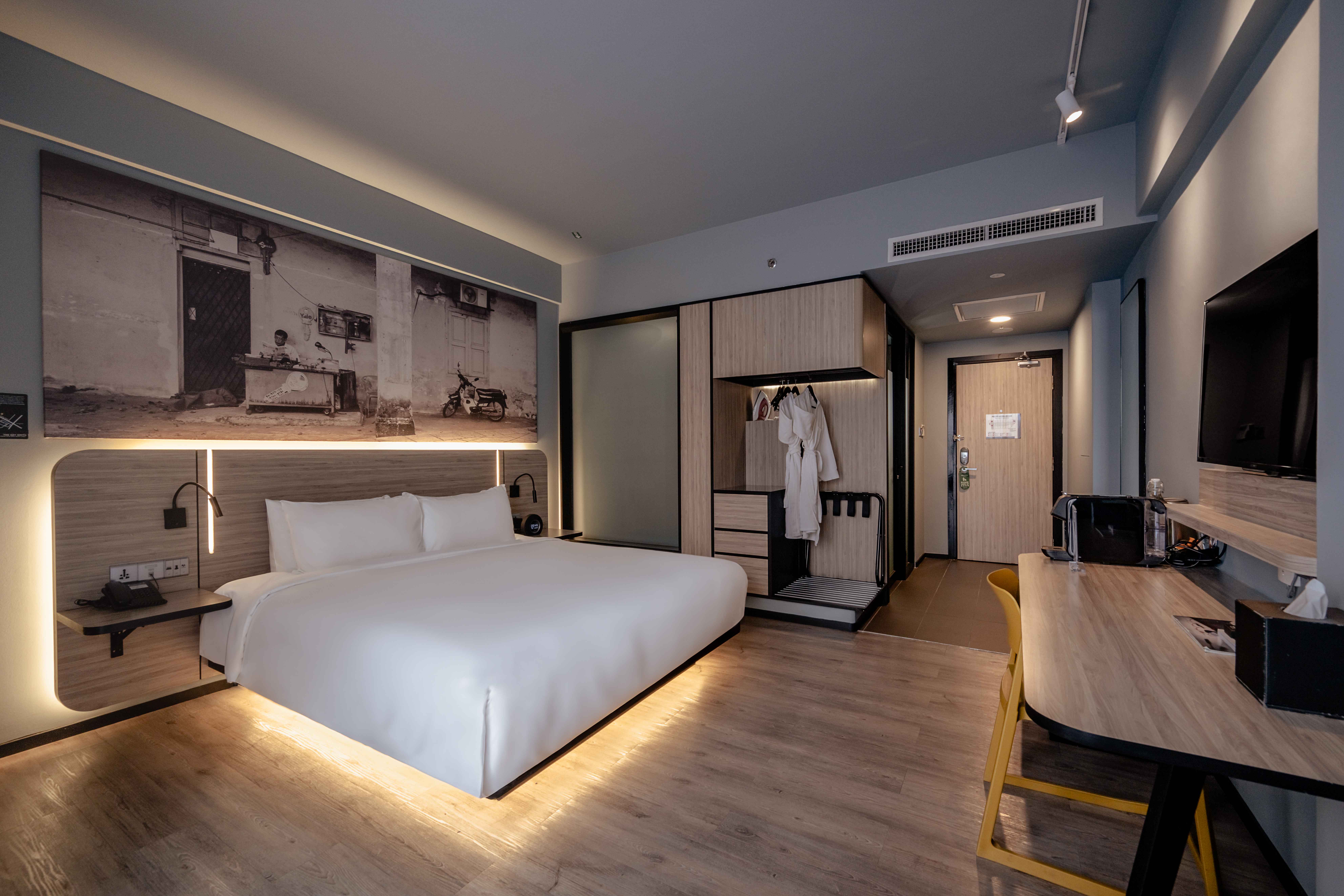 Premier King room with city views at KL Journal Hotel Spacious & chic Premier King room with city views at KL Journal Hotel