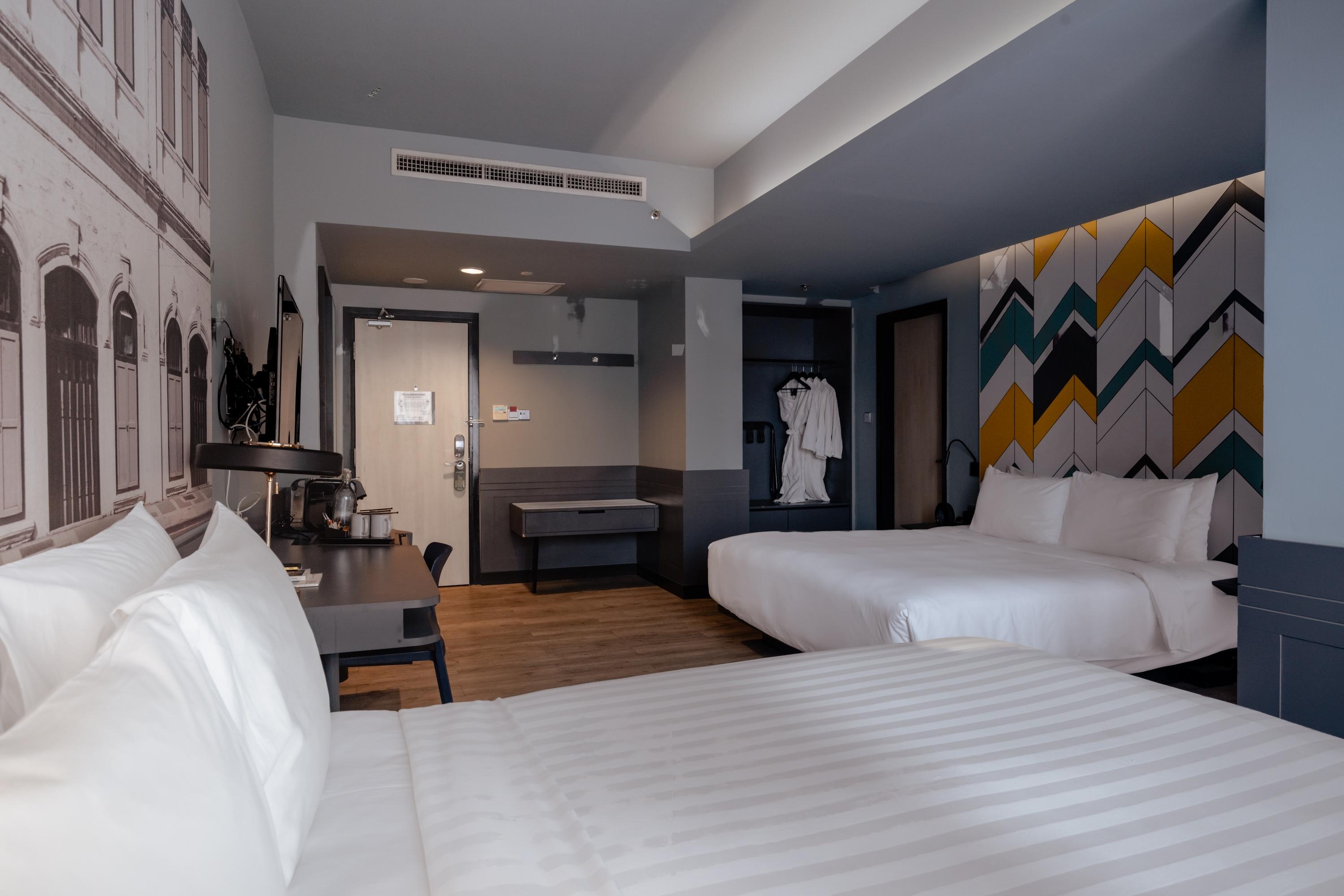 Spacious & chic Family Deluxe room at KL Journal Hotel