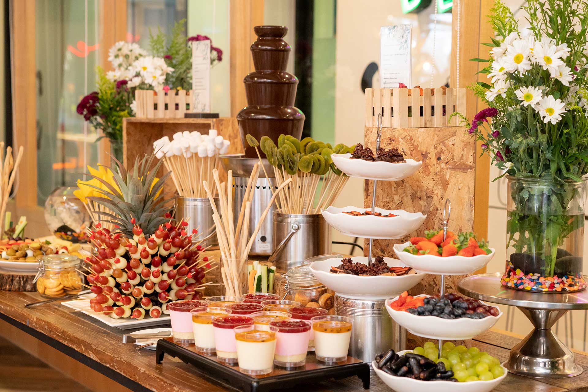Wedding buffet table Wedding buffet table at KL Journal Hotel