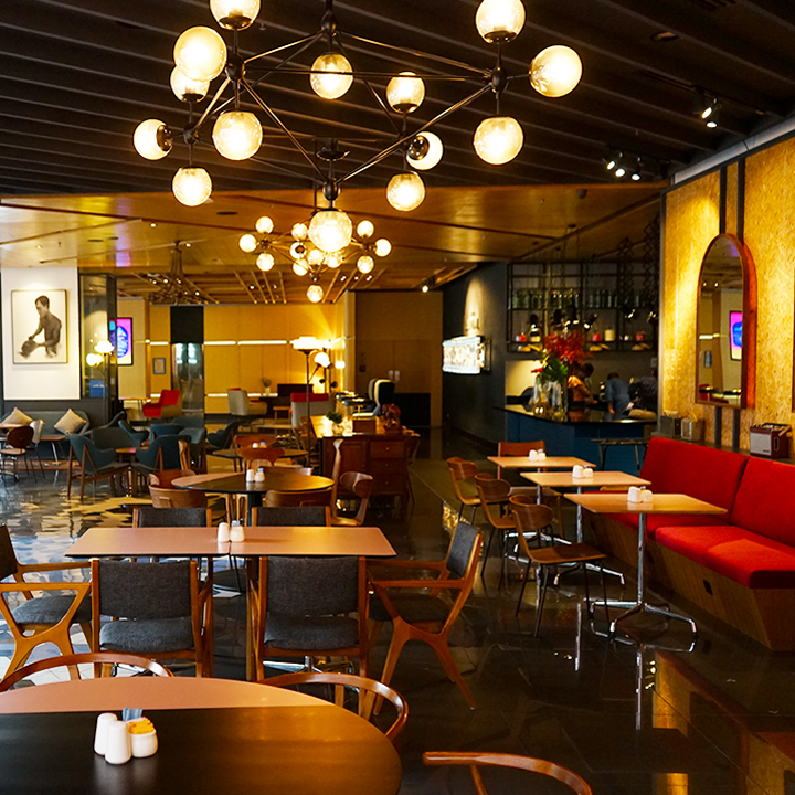 Interior of Coffe bar at KL Journal Hotel