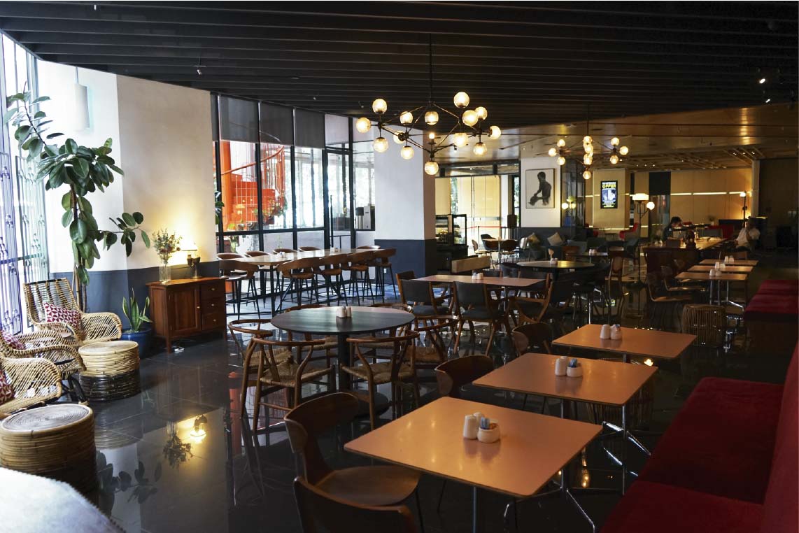 Coffee Bar Interior Interior of Coffe bar at KL Journal Hotel