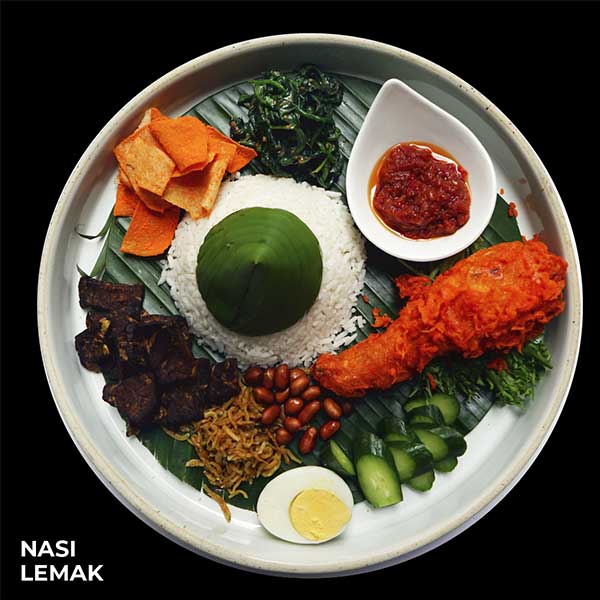 Nasi Lemak dish Nasi Lemak dish offered at KL Journal Hotel
