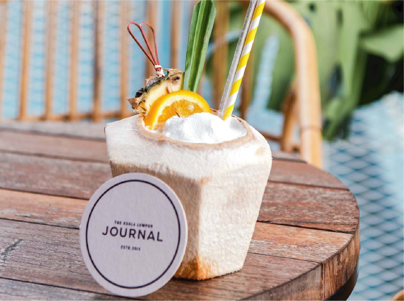 King coconut water with a twist King coconut water with a twist at KL Journal Hotel