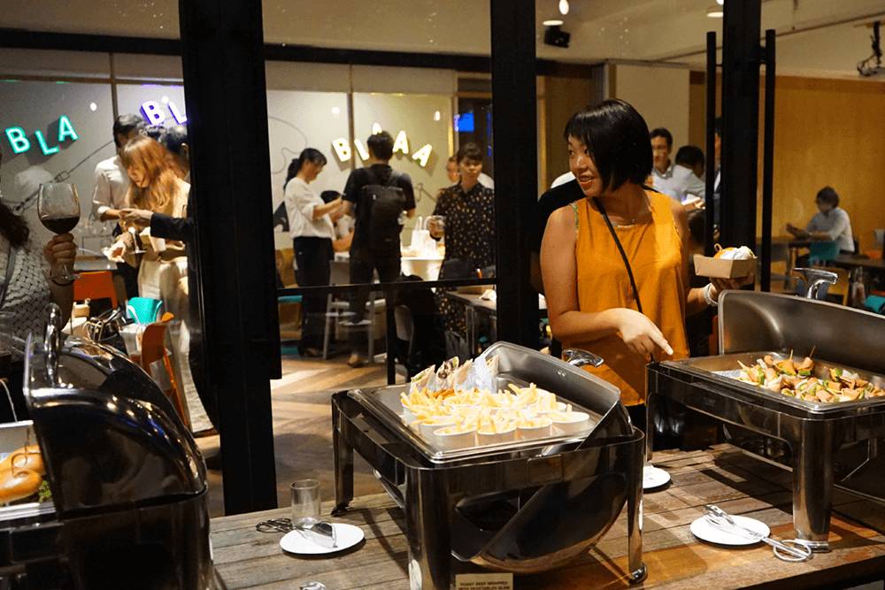 Guests enjoying the buffet at KL Journal Hotel