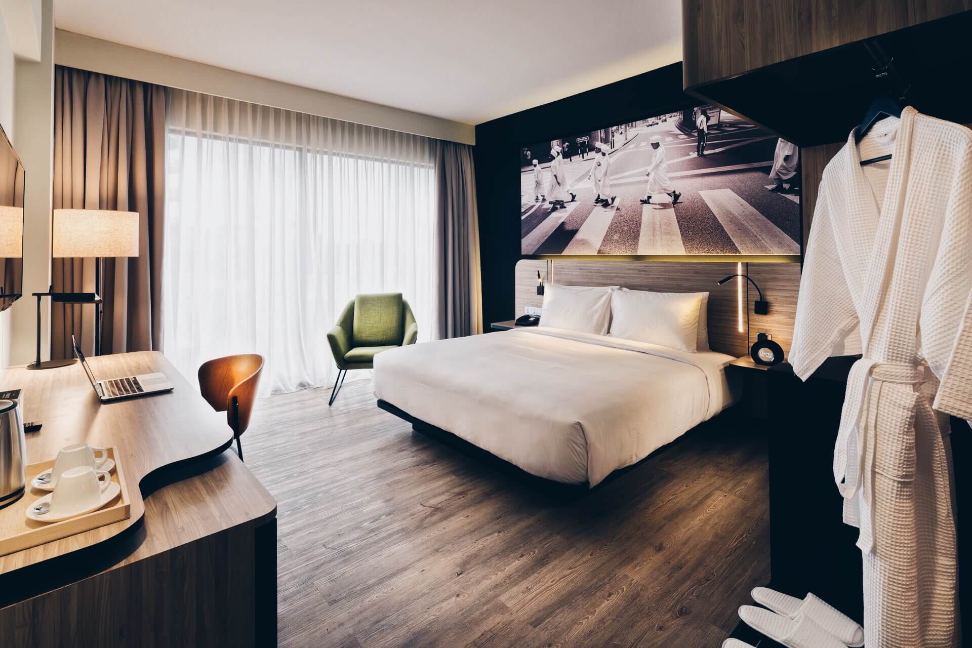 Luxury Deluxe King room at KL Journal Hotel Modern and Luxurious Deluxe King room at KL Journal Hotel