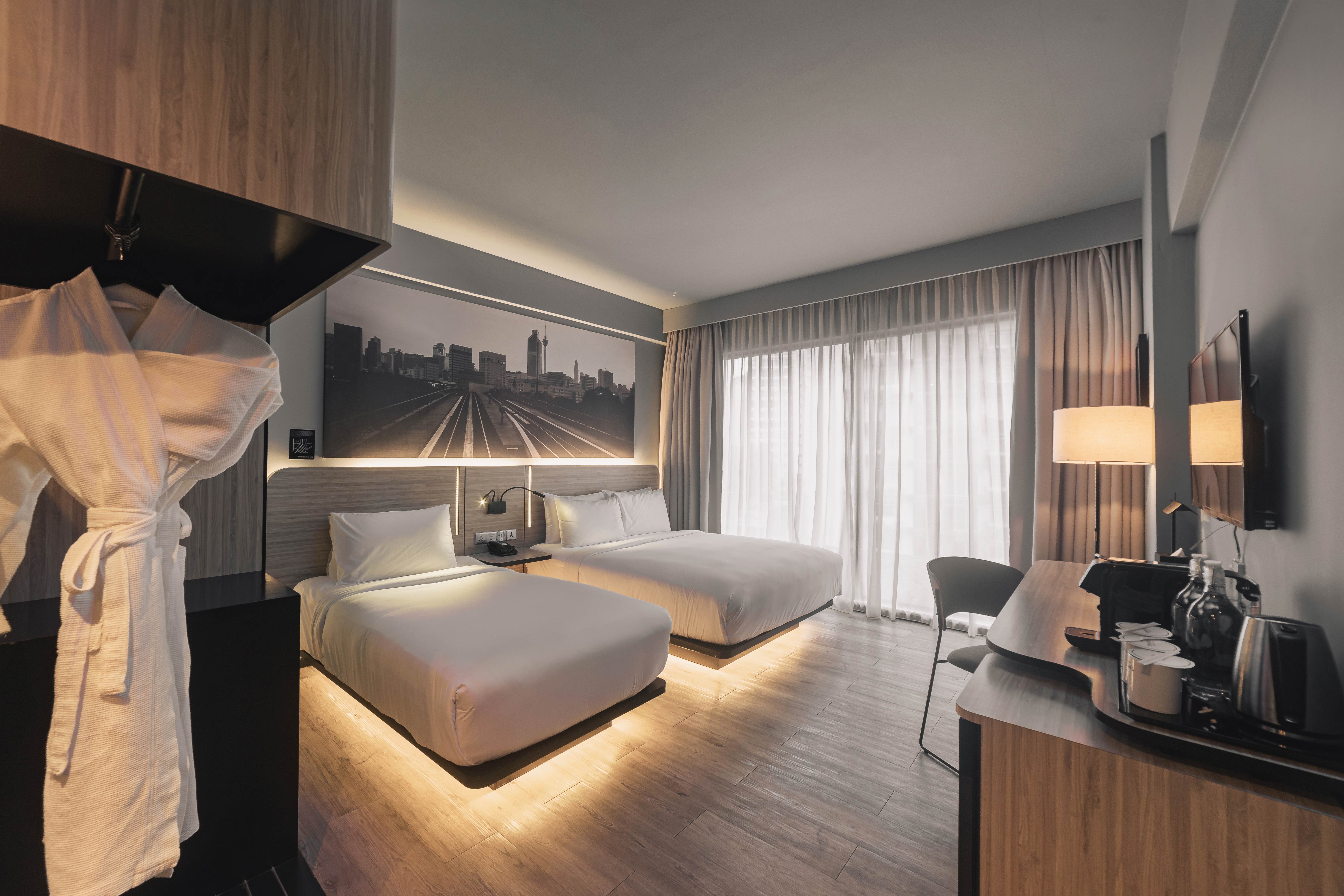 Deluxe Triple room at KL Journal Hotel Chic and modern Deluxe Triple room at KL Journal Hotel