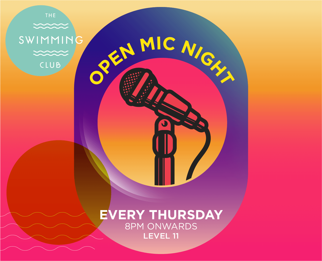 Open mic night event poster Open mic night event poster