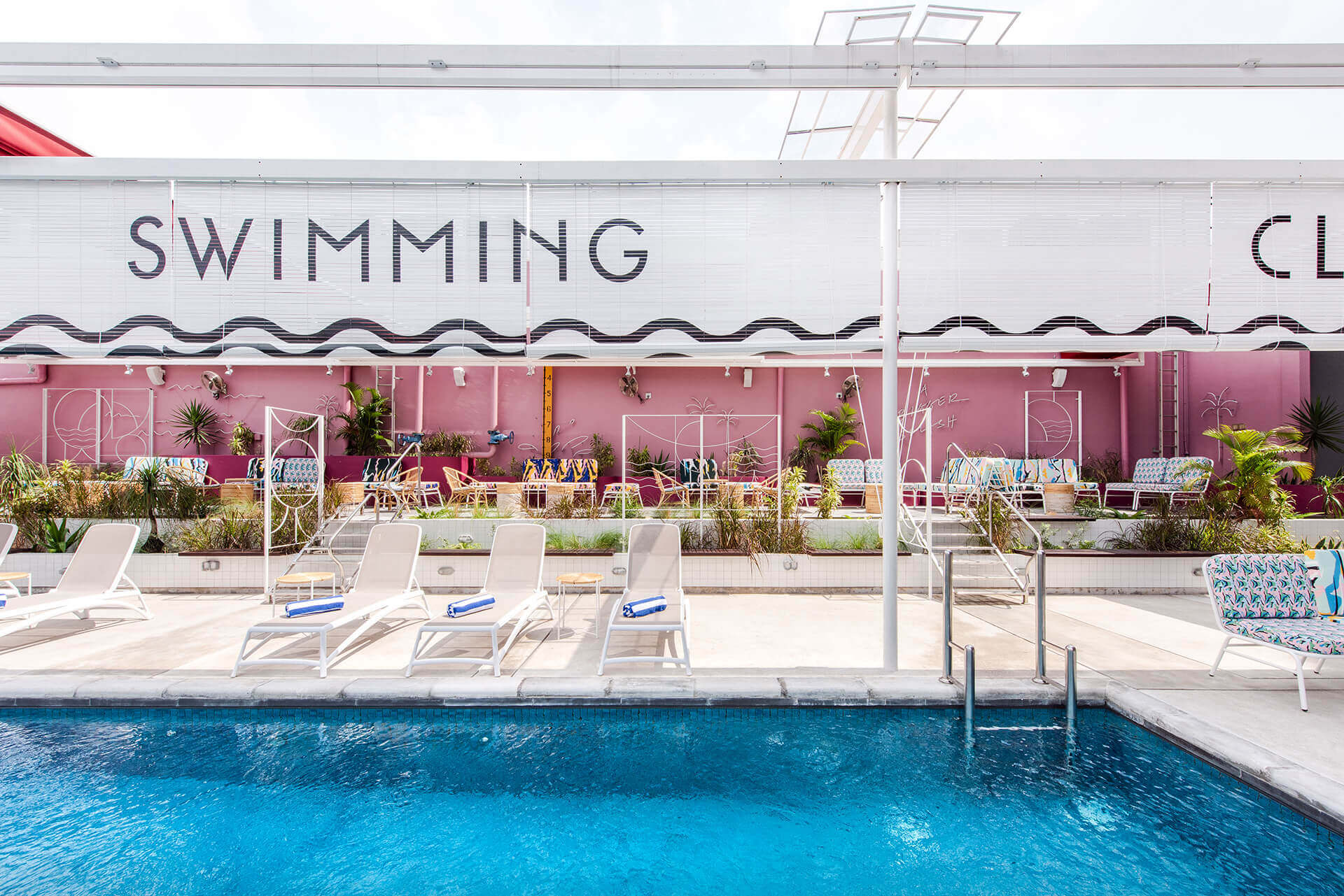 KL Journal Hotel rooftop Swimming Club at Daytime