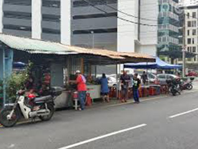Nasi Campur & Ikan Bakar street food stall Nasi Campur & Ikan Bakar food stall in Jalan Alor