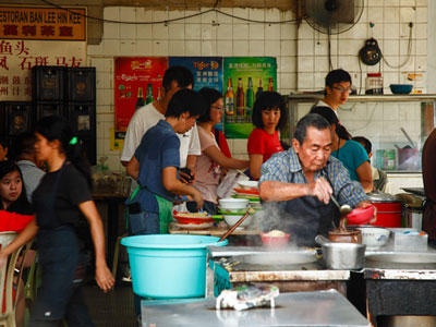 Wan Tan Mee street food stall in Jalan Alor